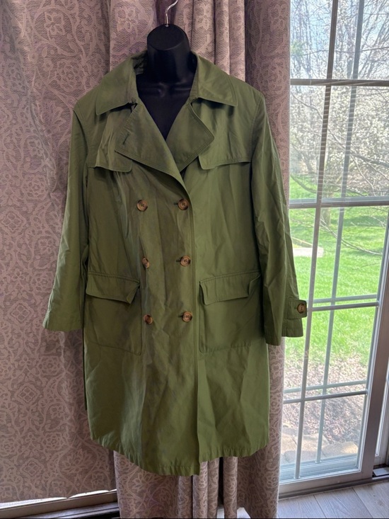 Gallery Jackets & Blazers - Gallery Spring Green Women's Trench Coat - XL with zip out liner